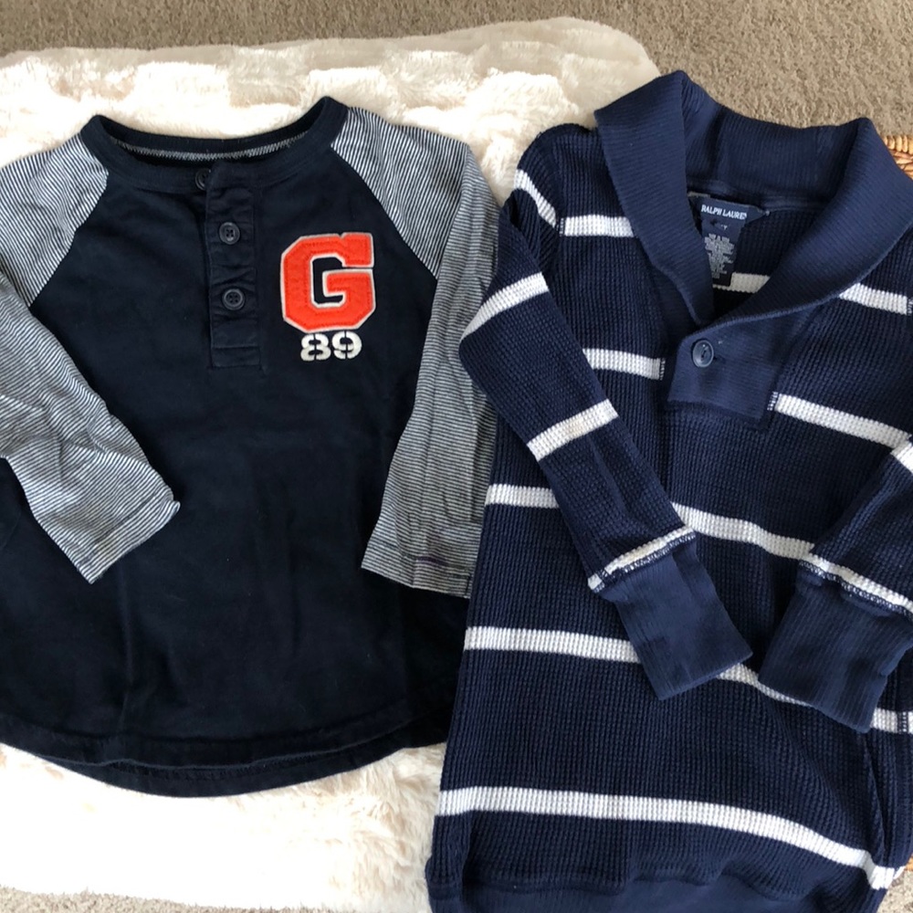 Boy’s Ralph Lauren and Gap LS Tees